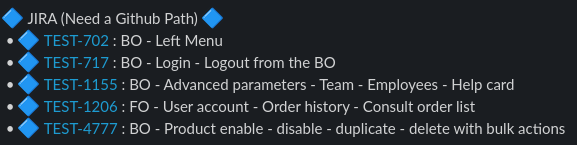 JIRA (Need a Github Path)