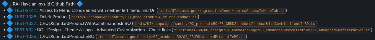 JIRA (Have an invalid Github Path)